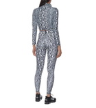 Adam Selman Sport Snake-print sports top