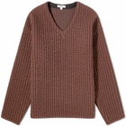 Lady White Co. Men's Quilted V-Neck in Rust