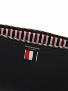 THOM BROWNE - Small Pebbled Leather Zip Pouch