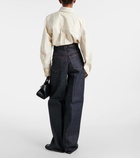 Ferragamo High-rise wide-leg jeans