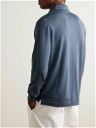 Thom Sweeney - Merino Wool Polo Shirt - Gray