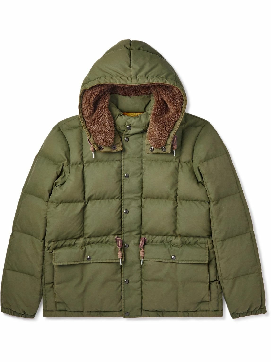 RRL - Padded Recycled-Shell Hooded Jacket - Green RRL