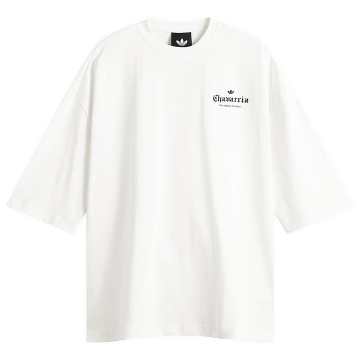 Photo: Adidas Men's x Willy Chavarria Logo T-Shirt in Off White
