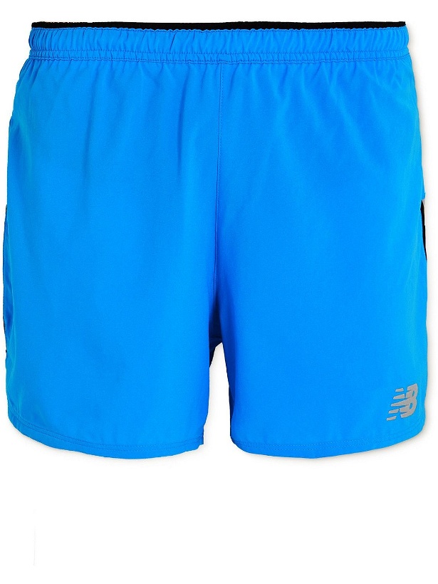 Photo: New Balance - Impact Run 5 Inch Slim-Fit Stretch Shorts - Blue