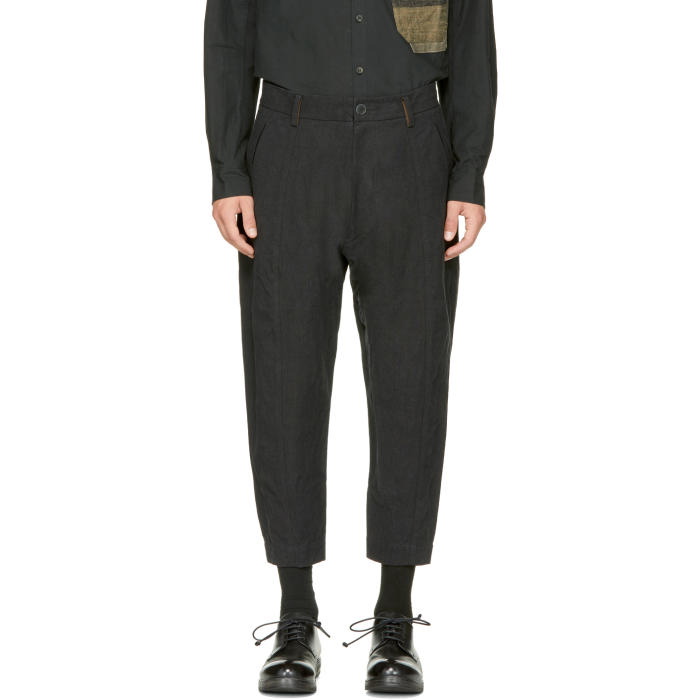 Photo: Ziggy Chen Black Cropped Wide Trousers