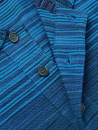 Missoni - Space-Dyed Cotton-Piqué Polo Shirt - Blue