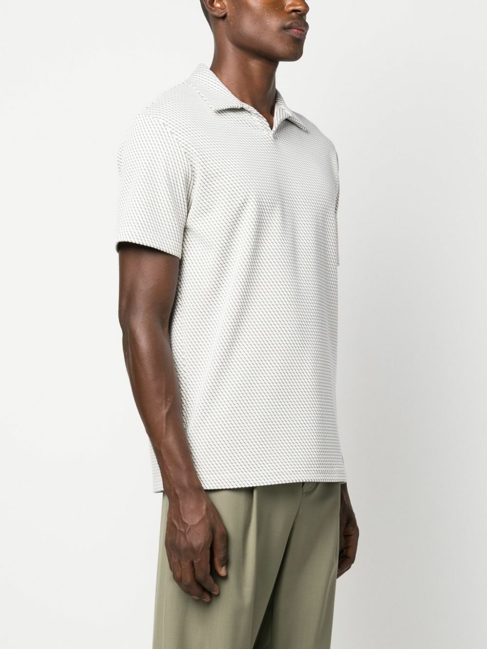 EMPORIO ARMANI - Jacquard Polo Shirt
