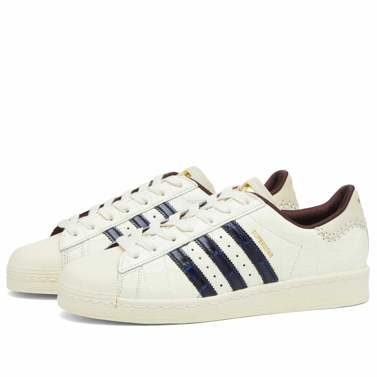 Adidas x Wales Bonner Superstar Sneaker in White Navy Night Red adidas