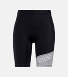 Versace Logo embroidered biker shorts