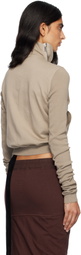 Rick Owens DRKSHDW Taupe Concordians Mountain Sweatshirt