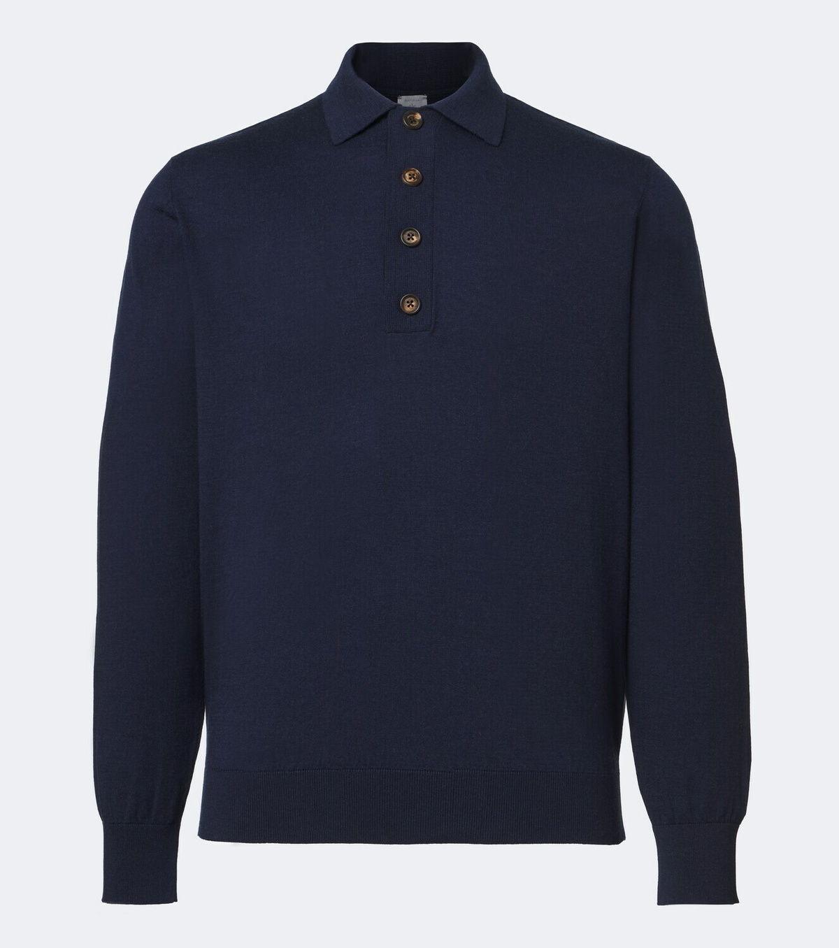 Eleventy Cotton and cashmere polo sweater