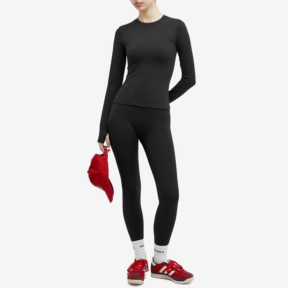 Adanola Women's Ultimate Long Sleeve Top in Black
