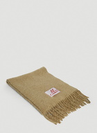 Logo Patch Scarf in Beige