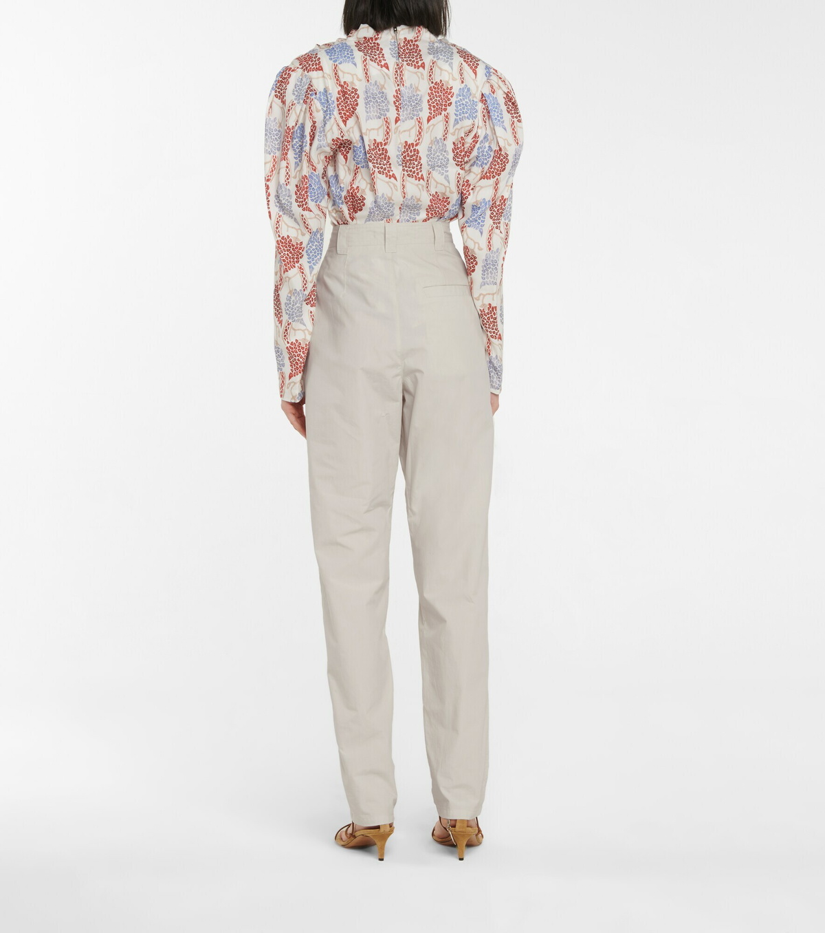 Isabel Marant - Kilandy high-rise slim cotton pants Isabel
