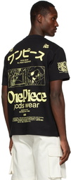 GCDS Black One Piece Edition Regular T-Shirt