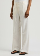 Day Birger ET Mikkelsen Terri Wide-leg Cotton-blend Trousers Ivory