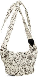 The World Is Your Oyster White Jacquard Bag