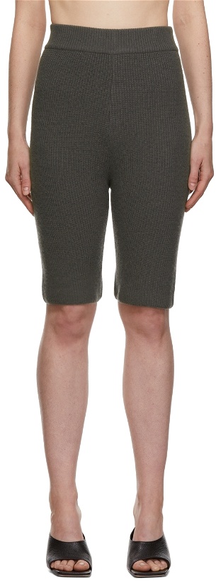 Photo: System Grey Rib Knit Shorts