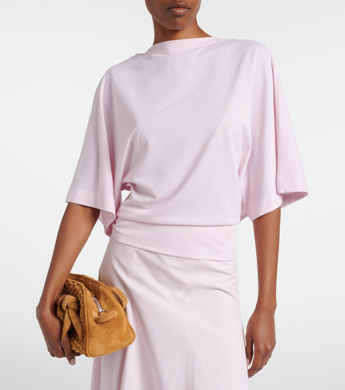 Jacquemus Moisson oversized open-back jersey T-shirt
