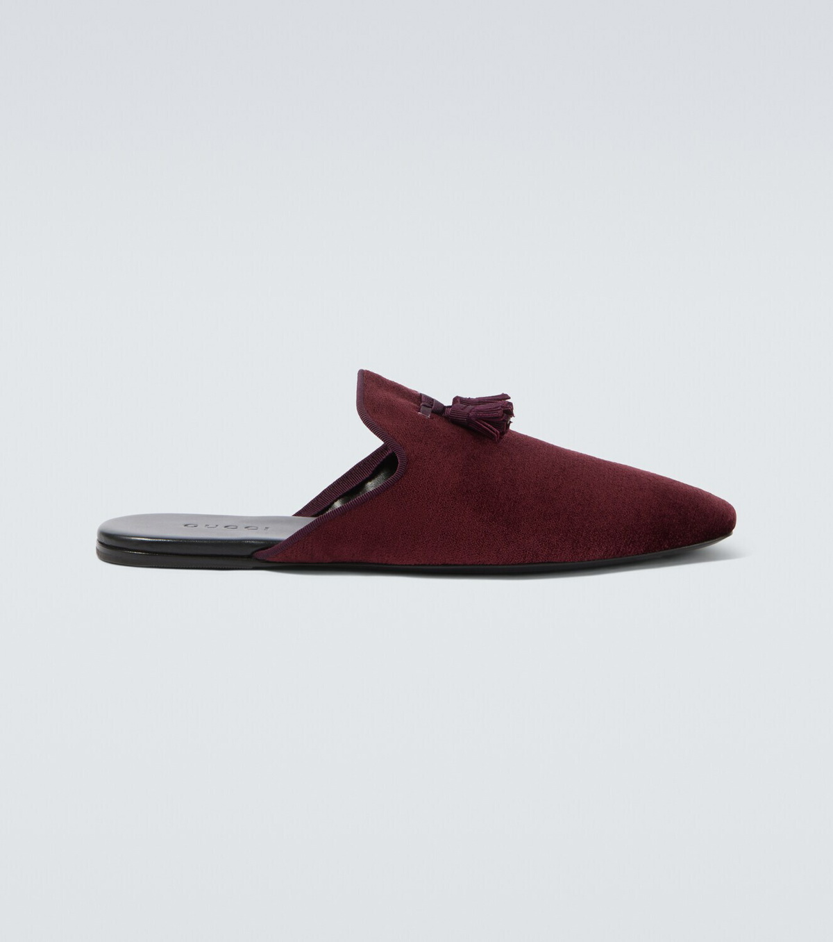 Gucci Tasseled velvet mules