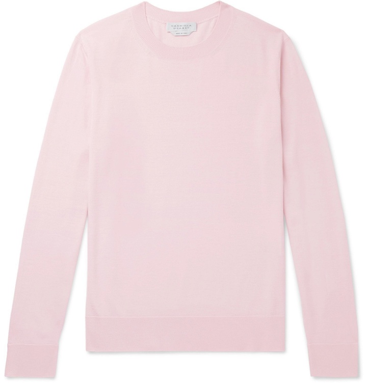 Photo: Gabriela Hearst - Slim-Fit Virgin Wool Sweater - Pink
