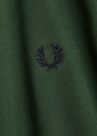 Fred Perry Twin Tipped Logo Cotton T-shirt Dark Green