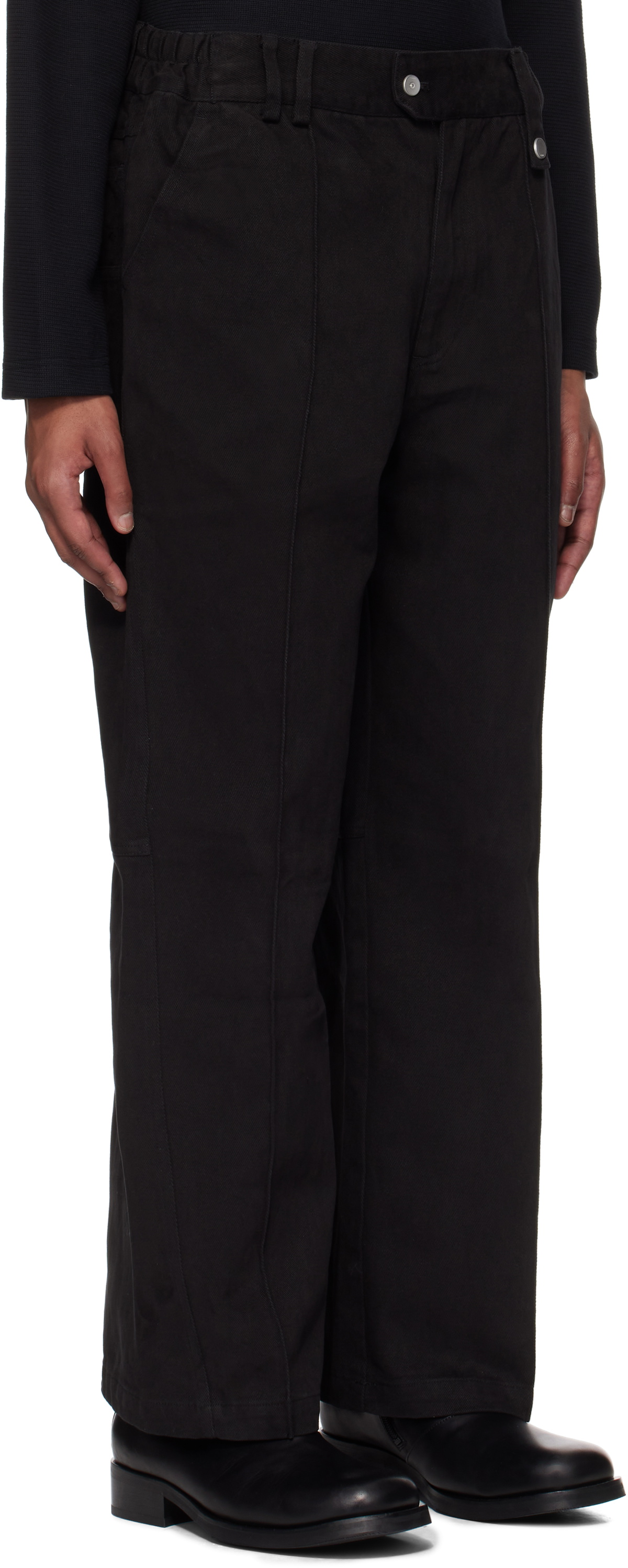 C2H4 Black Staff Uniform Manuals Work Trousers