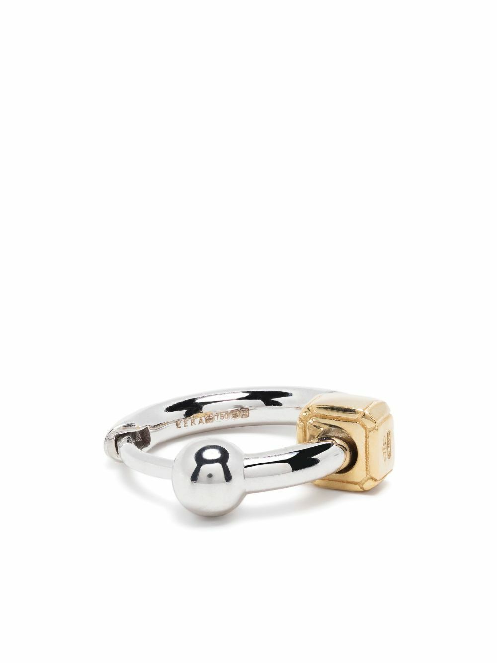 EÉRA 18K White Gold Mini Hoop Earring