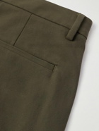 Theory - Zaine Slim-Fit Stretch Cotton-Blend Twill Trousers - Green