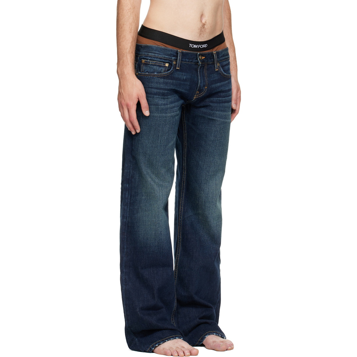 Raimundo Langlois Blue Bootcut Jeans