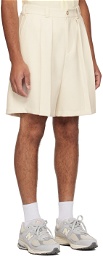 Late Checkout Off-White Origami Shorts