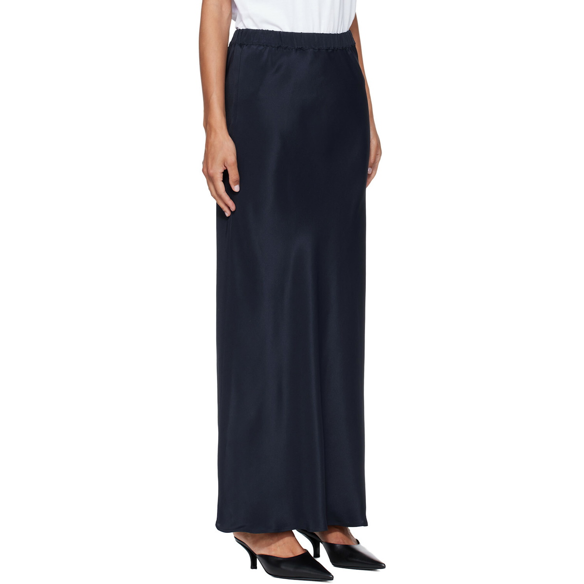 Max Mara Navy Sospiro Maxi Skirt
