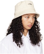 Jacquemus Off-White Les Classiques 'Le bob Gadjo' Bucket Hat