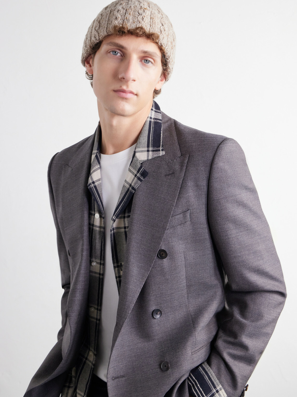 Inis Meáin - Cable-Knit Merino Wool and Cashmere-Blend Beanie