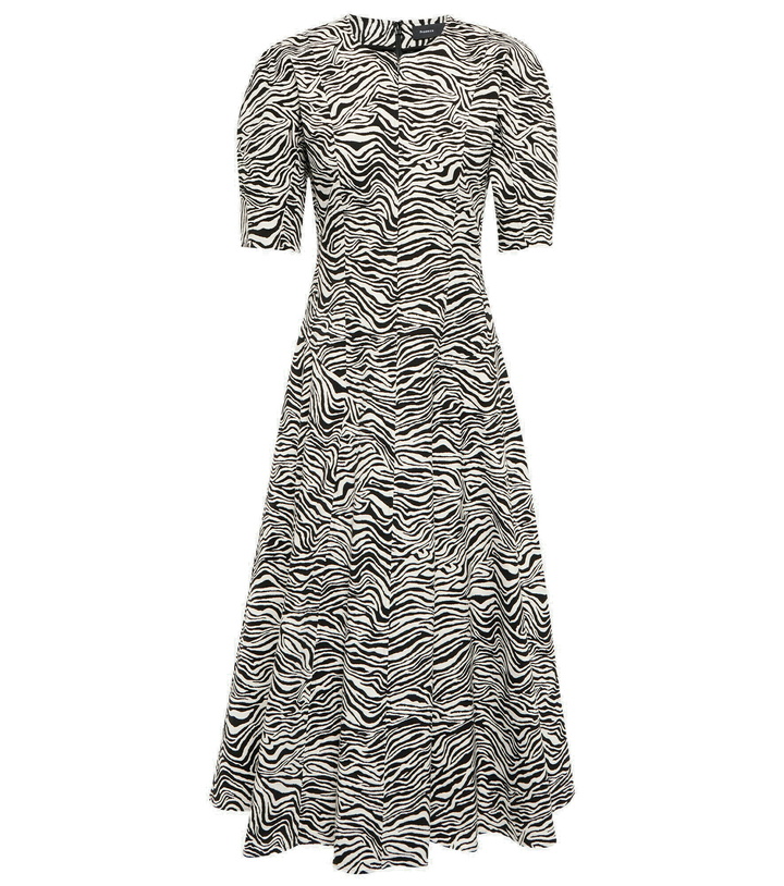 Photo: Proenza Schouler - Zebra jacquard midi dress