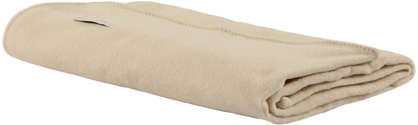 Tekla Off-White Pure Wool Blanket