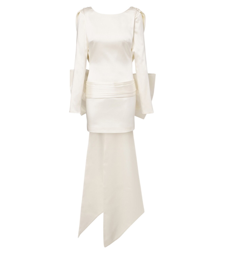 Photo: The New Arrivals Ilkyaz Ozel Isthar bow-detail satin minidress