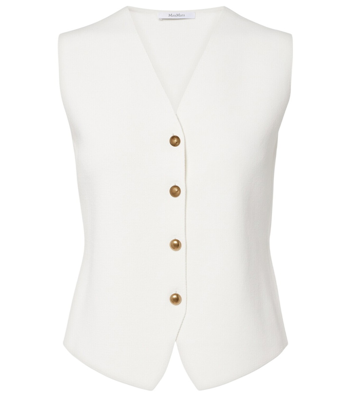 Photo: Max Mara Knitted crêpe vest