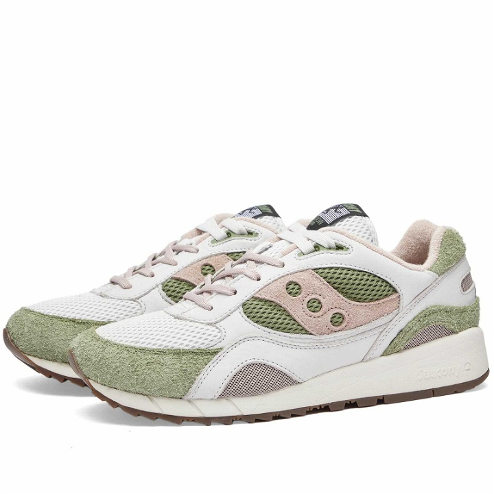 Photo: Saucony Men's Shadow 6000 'Unplugged' Sneakers in Grey/Green