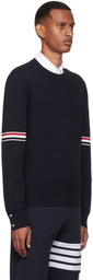 Thom Browne Navy Cotton Sweater