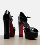 Christian Louboutin Sandaloo patent leather platform sandals
