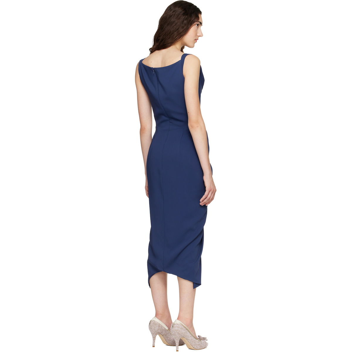 Vivienne Westwood Navy Panther Midi Dress