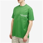 New Amsterdam Surf Association Men's Throw Pocket T-Shirt in Green/White