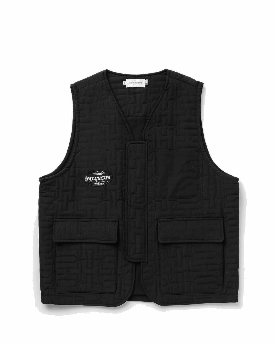 Photo: Honor The Gift H Quilted Vest Black - Mens - Vests