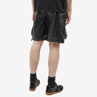 Our Legacy Men's Mount Drawstring Short in Black Tech Chintz Ripstop