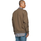 ADER error Brown Oversized Kangaroo Pocket Sweatshirt