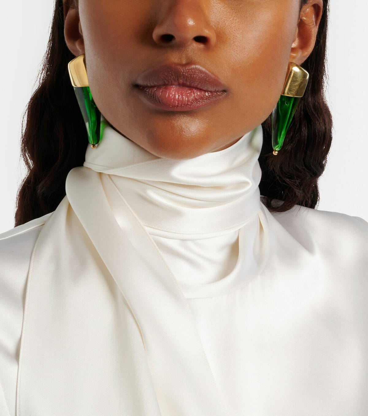 Bottega Veneta Prisma glass earrings