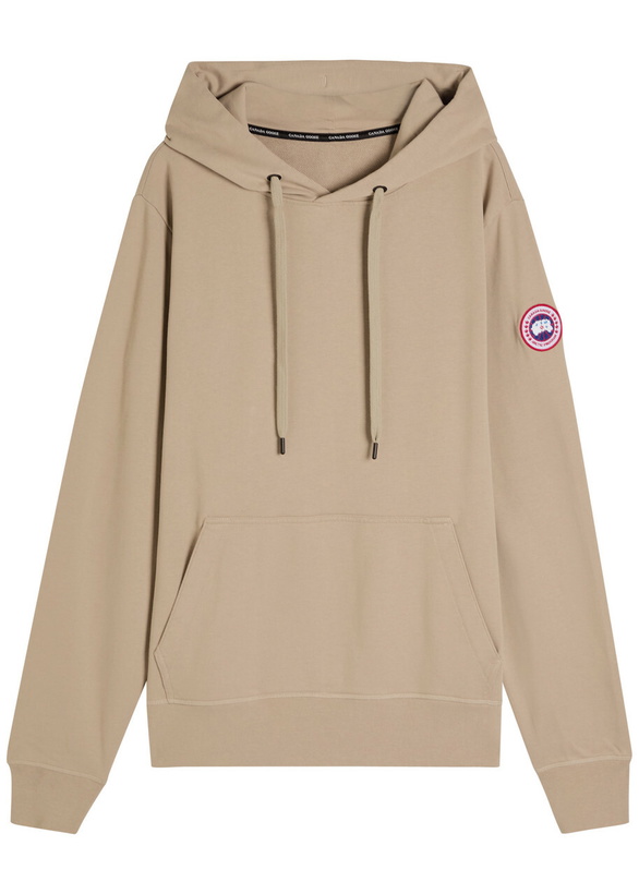 Photo: Canada Goose Huron Hooded Cotton Sweatshirt Beige