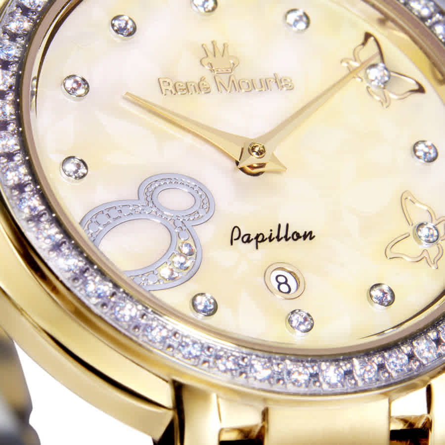 Rene Mouris Papillon Mother of Pearl Dial Ladies Watch 50111RM6