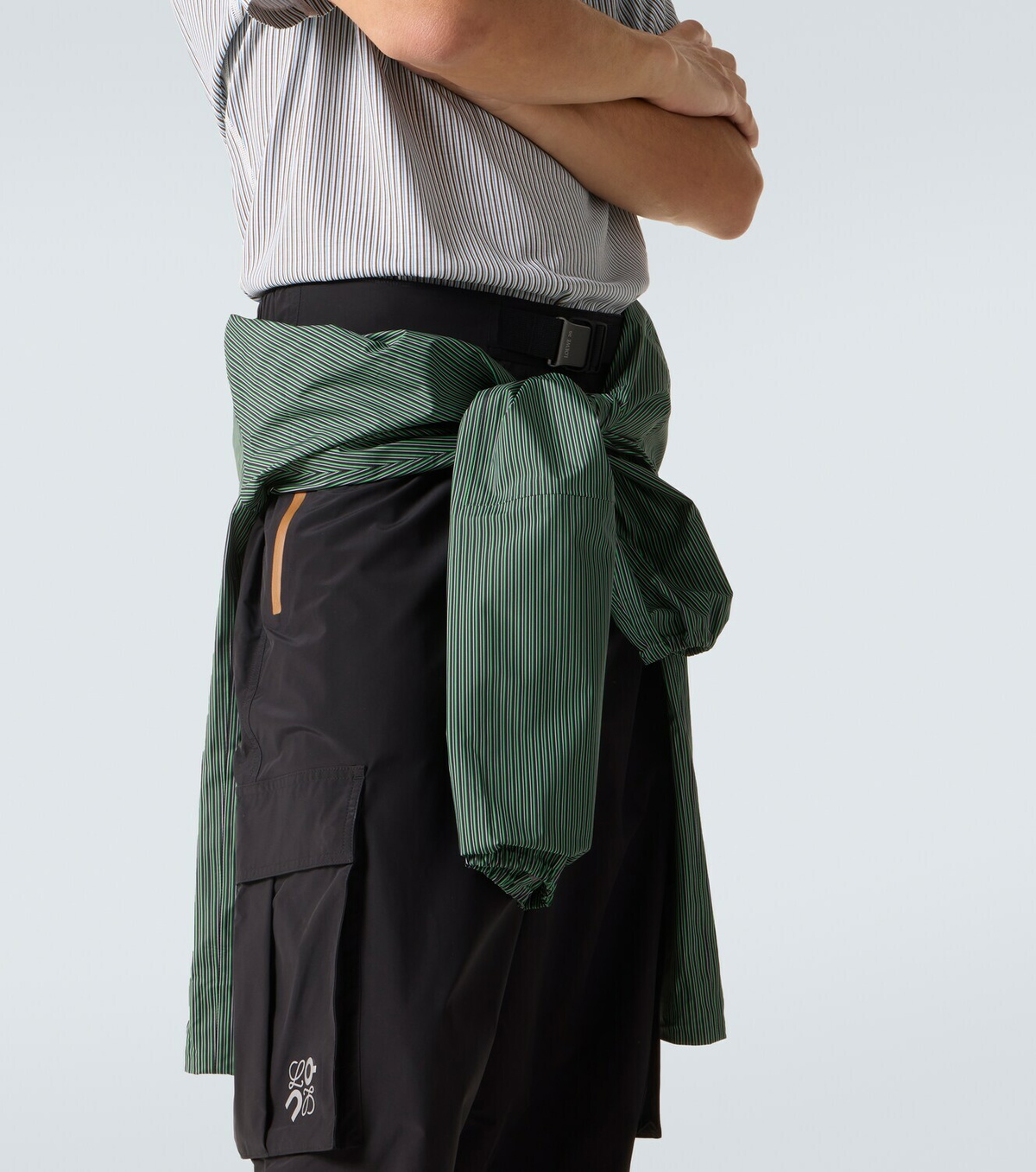 Loewe x On belted technical cargo pants